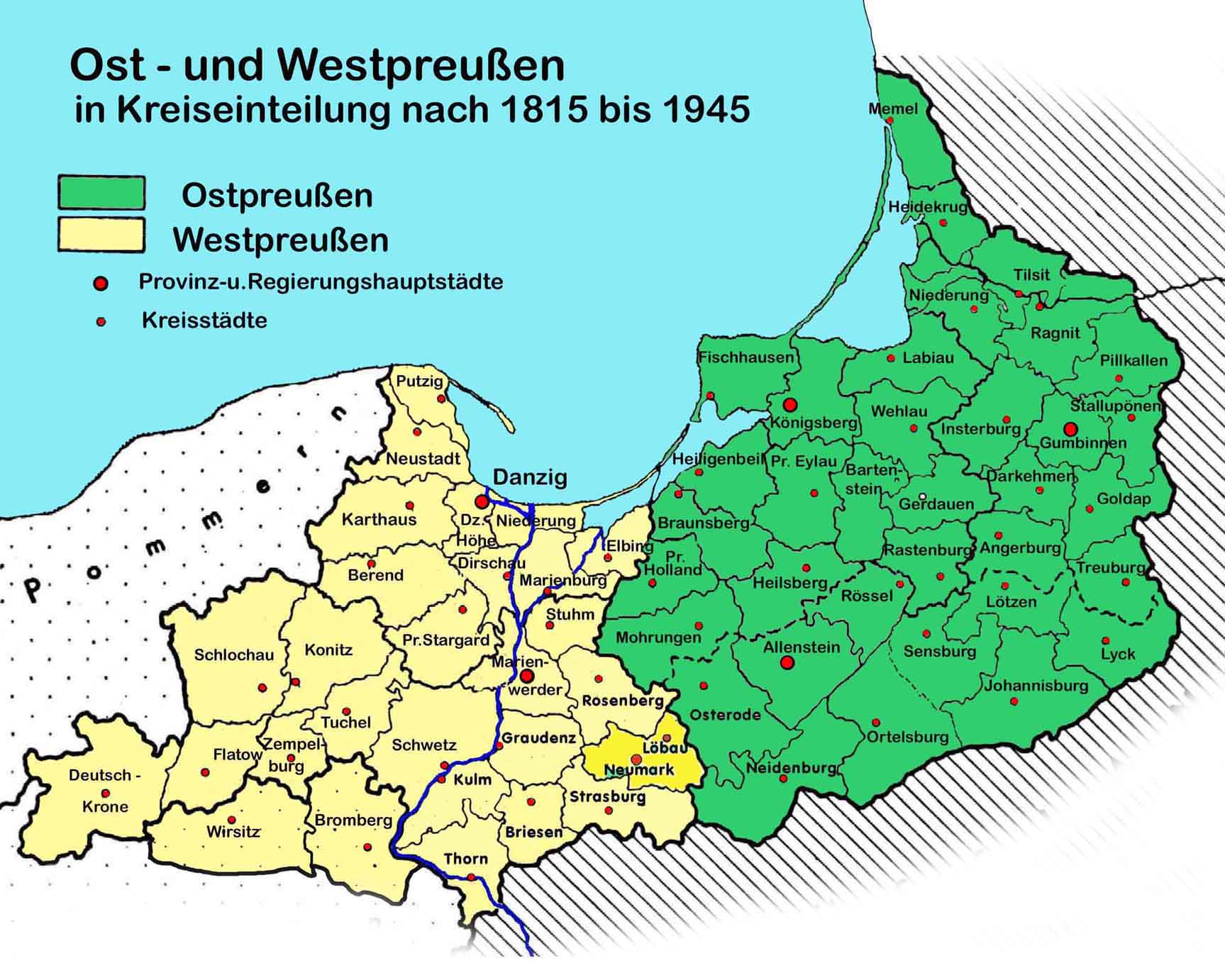 Westpreußen Landkarte